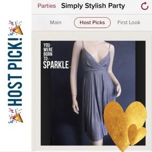 Host Pick!🎉NWOT BCBG Silver Dress